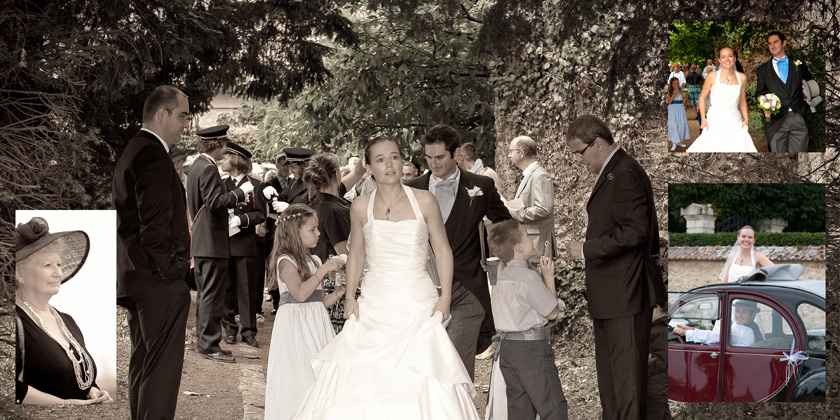 photographies de mariage à l'église